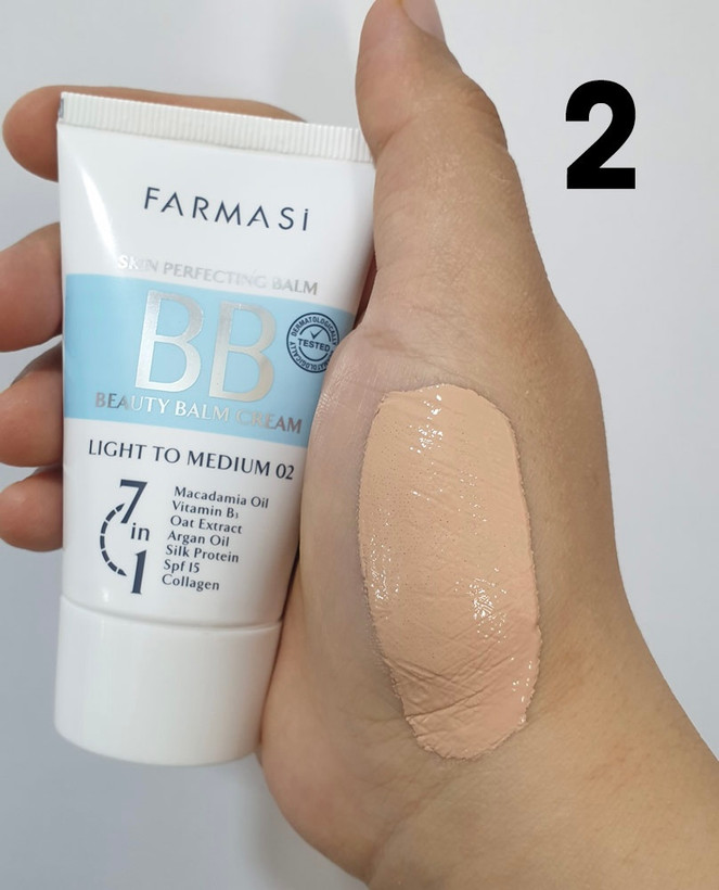 ضدآفتاب بی بی کرم غنی شده با کلاژن و روغن آرگان SPF15 حجم 50