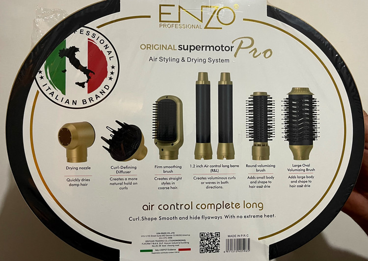 سشوار انزو پرو EN-4133PRO-2 مشابه Airwrap | حالتدهنده چندکاره 1500 وا