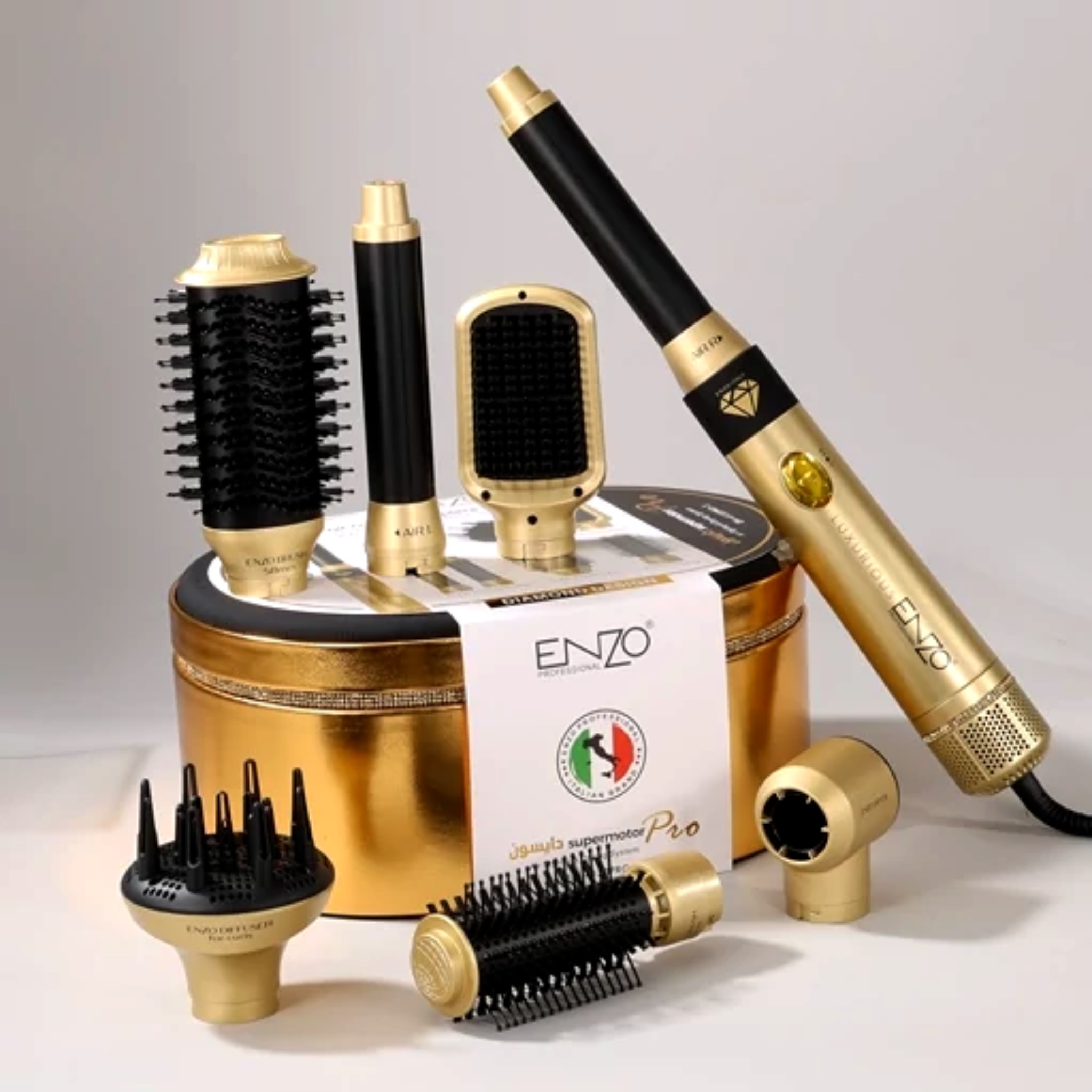 سشوار انزو پرو EN-4133PRO-2 مشابه Airwrap | حالت‌دهنده چندکاره 1500 وا